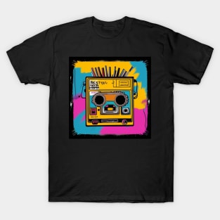 80s Music Retro Vintage 8-Track T-Shirt